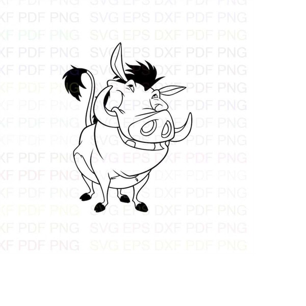 Pumbaa_Timon_and_Pumbaa_22 Outline Svg Dxf Eps Pdf Png, Cric - Inspire ...
