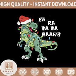 christmas dinosaur, fa ra ra rawr, t-rex christmas png, dinosaur png, christmas t-rex png, funny christmas party png tre