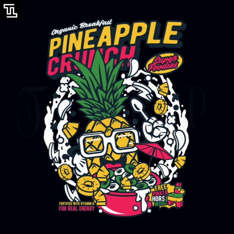 TTK407-Retro Cartoon Cereal Box Cereal Pineapple Crunch Funny Vintage Breakfast Cereal Cartoon PNG.jpg