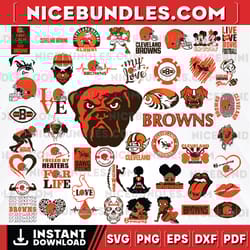 50 files cleveland browns team bundle svg, cleveland browns svg, nfl teams svg, nfl svg, instant download