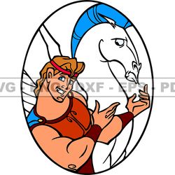 Hades Heracles Megara, Handsome soldier, Cartoon Customs SVG, EPS, PNG, DXF 232