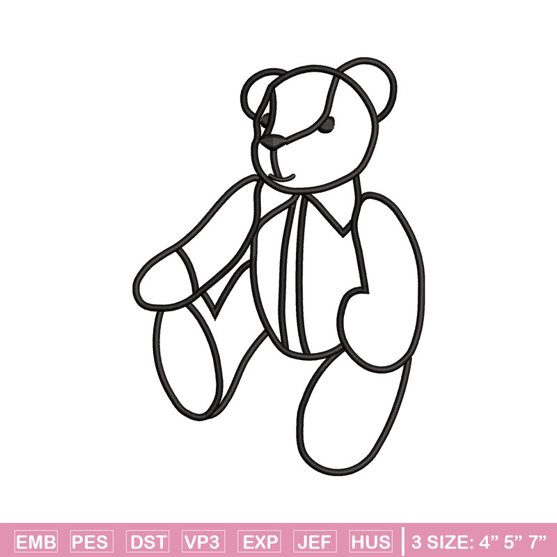 Teddy bear embroidery design, Teddy embroidery, Emb design, Embroidery shirt, Embroidery file, Digital download.jpg