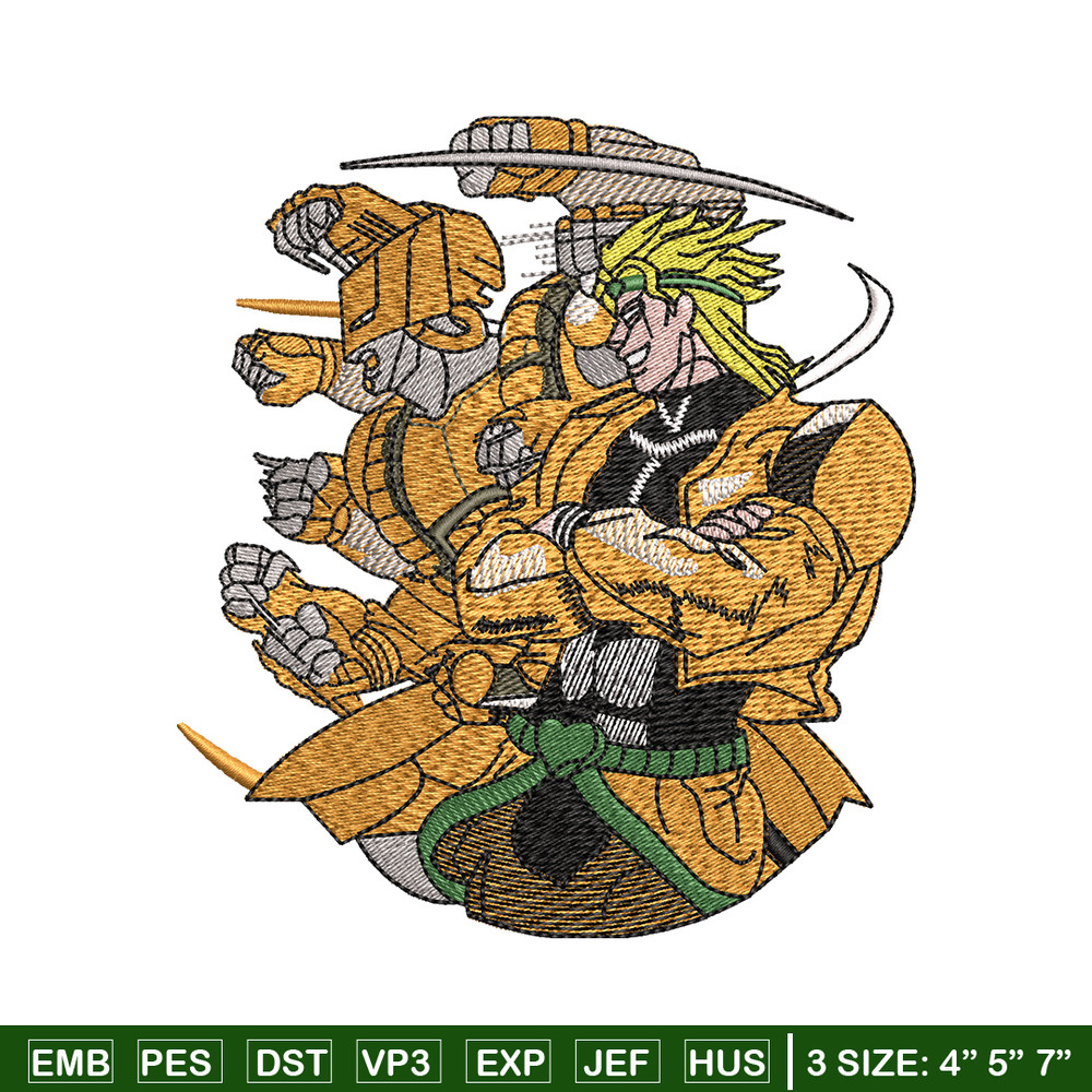 Jojo bizarre embroidery design, Jojo bizarre embroidery, Anime design, Embroidery file, Anime shirt, Instant download..jpg