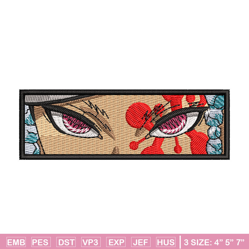 Tengen eyes embroidery design, Tengen embroidery, Anime design, Embroidery shirt, Embroidery file, Digital download.jpg