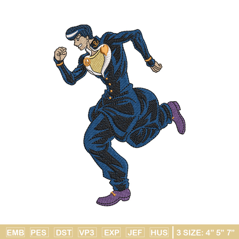 Josuke higashikata embroidery design, anime embroidery, logo design, anime shirt, Embroidery shirt, Instant download.jpg