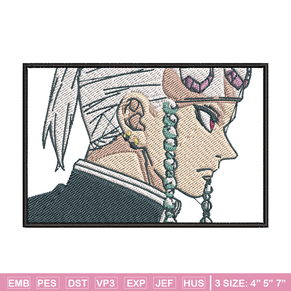 Tengen face embroidery design, Tengen embroidery, Anime design, Embroidery shirt, Embroidery file, Digital download.jpg