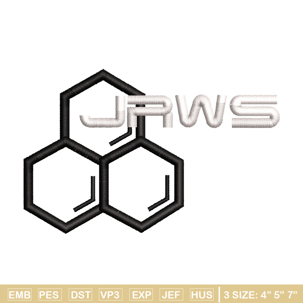 JRWS logo embroidery design, JRWS logo embroidery, logo design, Embroidery file, logo shirt, Instant download.jpg