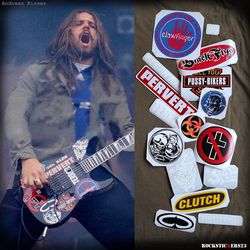 Andreas Kisser guitar stickers Jackson decal Sepultura set 16