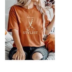 comfort colors hair stylist shirt for women, hair stylist shirt, licensed hairapist, hair stylist gift, hair dresser gif