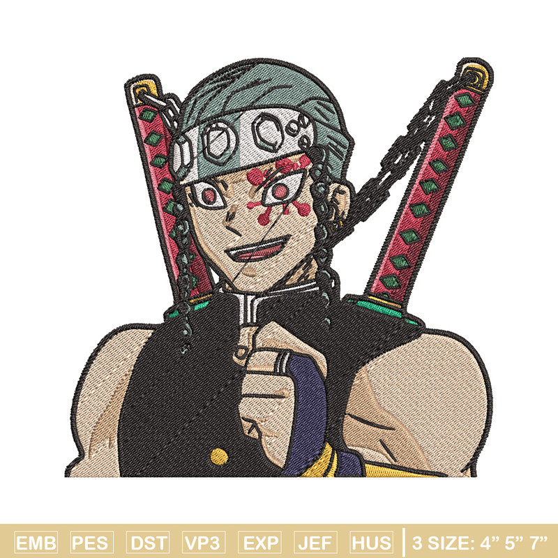 Tengen smile embroidery design, Tengen embroidery, Anime design, Embroidery shirt, Embroidery file, Digital download.jpg