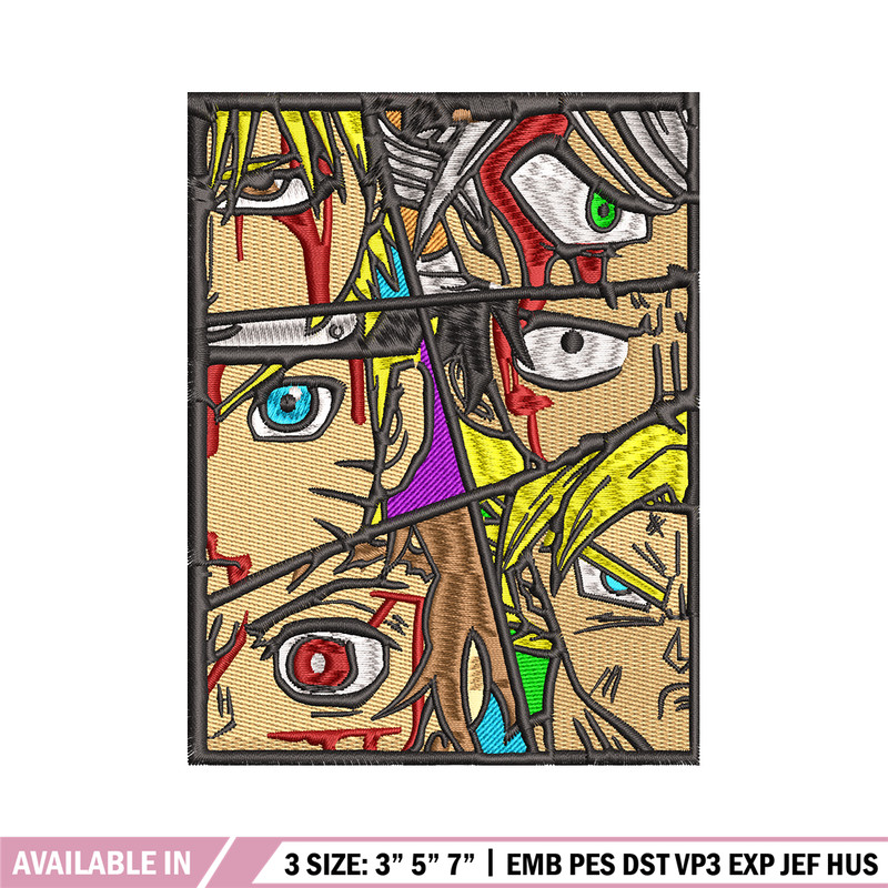Anime popular embroidery design, Anime embroidery, embroidery file, anime design, anime shirt, Digital download.jpg