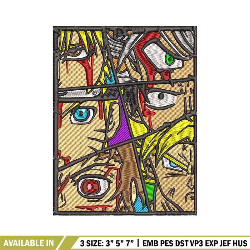 Anime popular embroidery design, Anime embroidery, embroidery file, anime design, anime shirt, Digital download.jpg