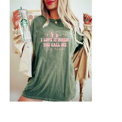 comfort colors i love it when you call me big hoppa shirt, funny easter shirt, cute easter shirt for woman, easter famil