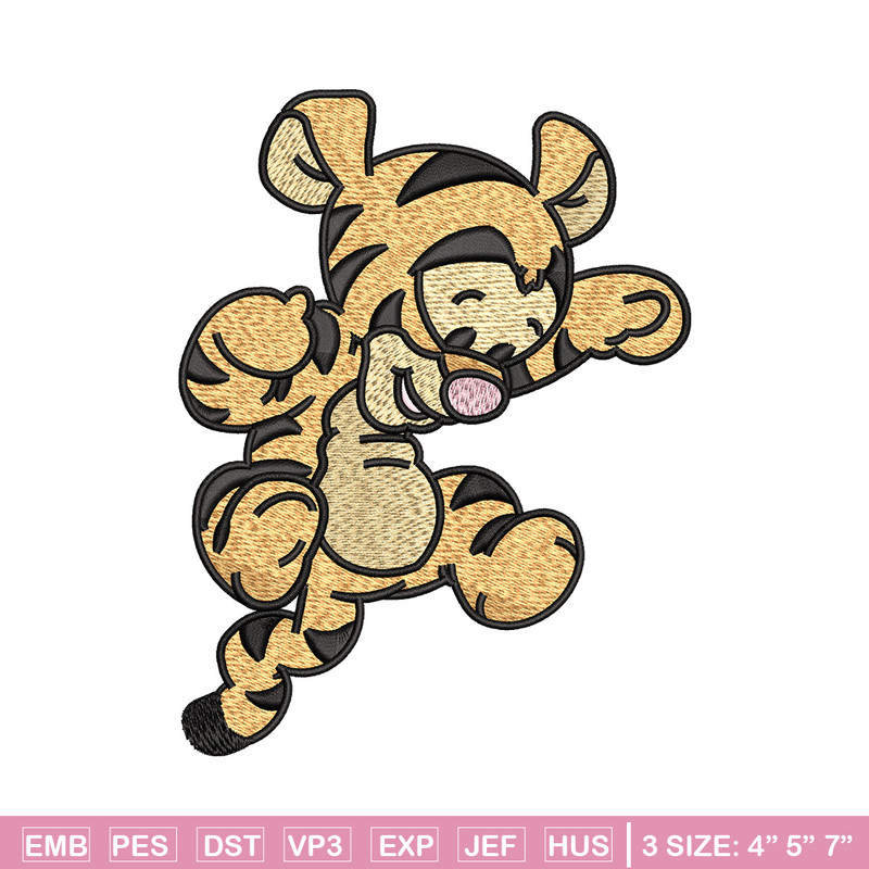 Tigger chibi embroidery design, Pooh disney embroidery, Embroidery file, Embroidery shirt, Emb design, Digital download.jpg