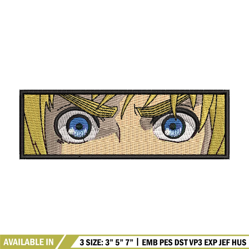 Armin eyes embroidery design, Aot embroidery, Anime design, Embroidery shirt, Embroidery file, Digital download.jpg