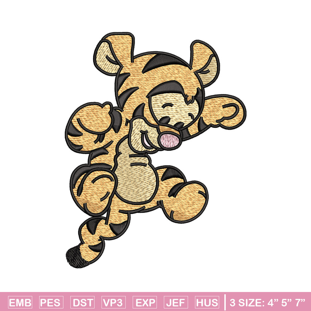 Tigger embroidery design, Pooh disney embroidery, Embroidery file, Embroidery shirt, Emb design, Digital download.jpg