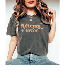 comfort colors retro autumn lover t-shirt,cute fall vibes shirt,gift for autumn lover,groovy autumn shirt,fall boho shir