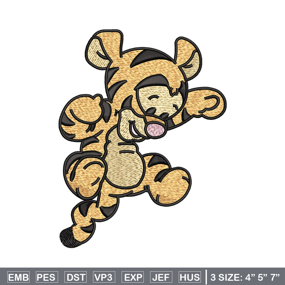Tigger chibi embroidery design, Pooh disney embroidery, Embroidery file, Embroidery shirt, Emb design, Digital download.jpg
