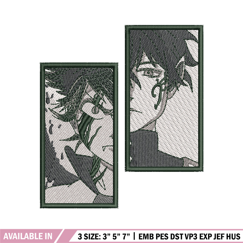 Asta yuno embroidery design, Black clover embroidery, Anime design, Embroidery shirt, Embroidery file, Digital download.jpg