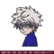 Killua embroidery design, hunter x hunter embroidery, anime design, embroidery file, anime shirt, Digital download.jpg