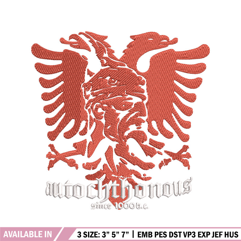 Autochthonous logo embroidery design, logo embroidery, logo design, embroidery file, logo shirt, Digital download..jpg