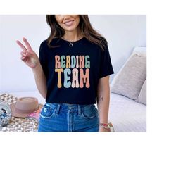 reading team teacher shirt, reading squad shirt, read shirt, book shirt, reading shirt, book lover shirt, librarian gift