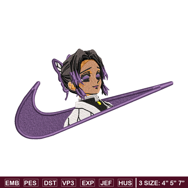 Kochou Shinobu Nike embroidery design, Kimetsu no Yaiba embroidery, Nike design, anime design, Digital download.jpg