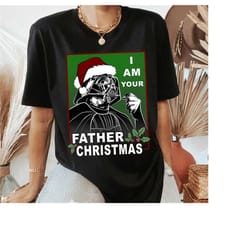 star wars darth vader i am your father christmas graphic shirt, star wars christmas family tee, christmas castle shirt,