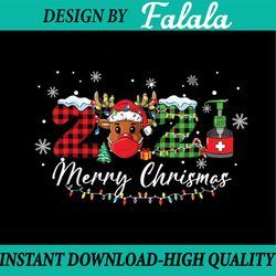 reindeer png, merry christmas 2021 png, funny xmas quarantine png, reindeer in mask png quarantine matching family xmas