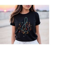 music notes t-shirt, piano teacher heart tshirt, funny inspirational shirt, gift for music lovers shirt, teacher shirt,