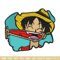 Luffy Laugh embroidery design, One Piece embroidery, embroidery file, anime design, anime shirt, Digital download.jpg