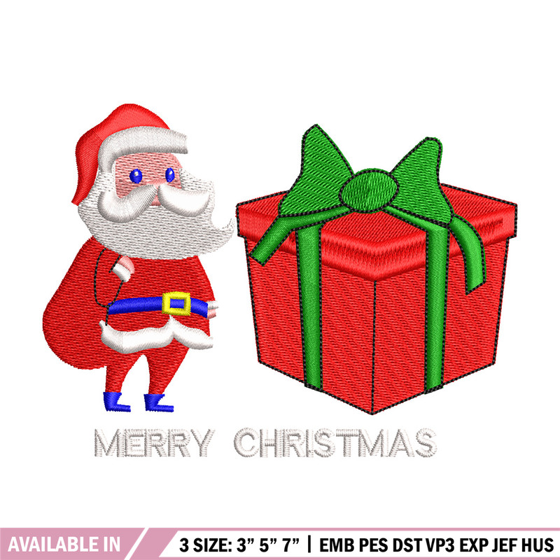 Big gift chrismas embroidery design, Chrismas embroidery, Embroidery file, Embroidery shirt, Emb design,Digital download.jpg