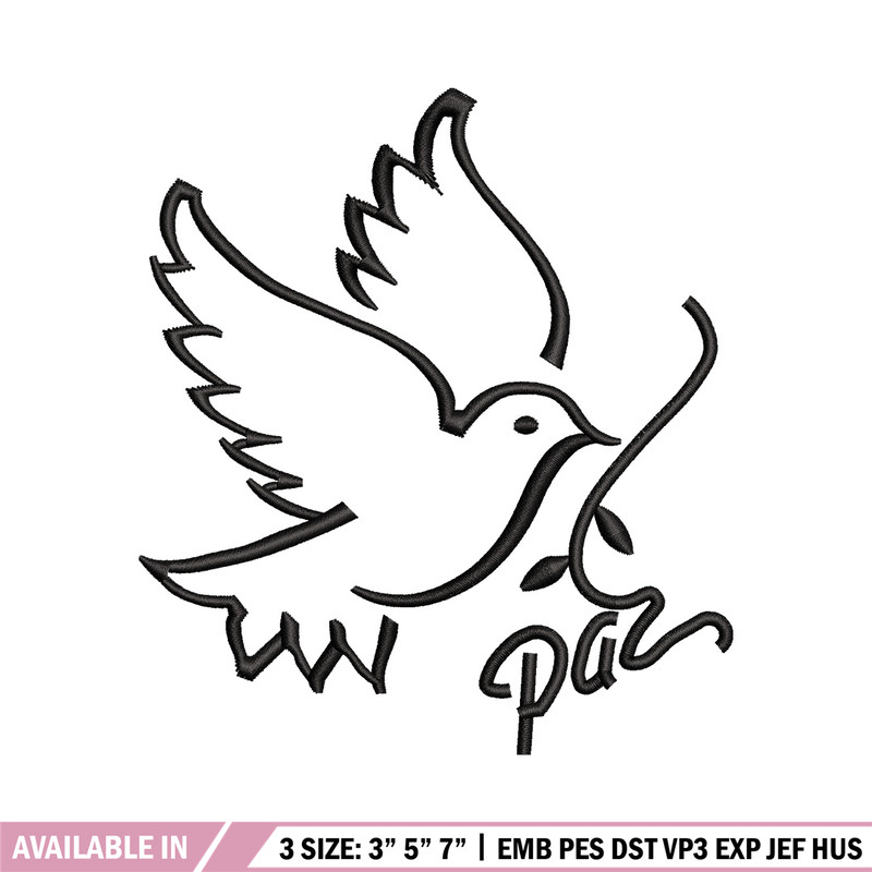 Bird logo embroidery design, Bird embroidery, Embroidery file, Embroidery shirt, Emb design, Digital download.jpg