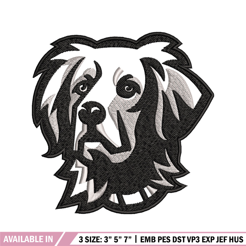 Black dog embroidery design, Black dog embroidery, animal design, embroidery file, logo shirt, Digital download..jpg