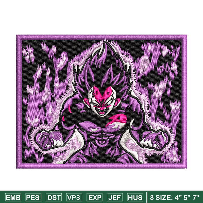 Vegeta ultra embroidery design, Dragonball embroidery, Nike design, Embroidery shirt, Embroidery file, Digital download.jpg