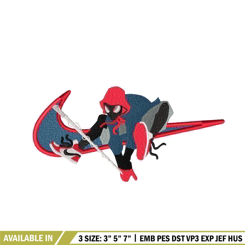 Black Spider Swoosh embroidery design, Black Spider embroidery, Nike design, Logo shirt, movie shirt, digital download.jpg