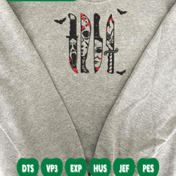 michael myers, jason voorhees, scream emb, chucky embroidery, trendy embroidery, skeleton pes, halloween design, machine embroidery, embroidery designs, spooky embroidery, funny cute, pes files