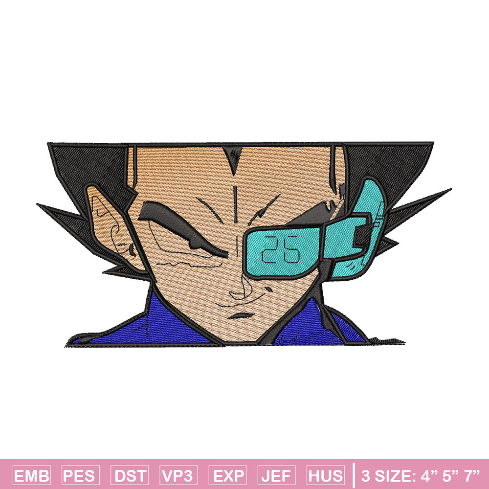 Vegeta eyes embroidery design, Dragonball embroidery, Anime design, Embroidery shirt, Embroidery file,Digital download.jpg