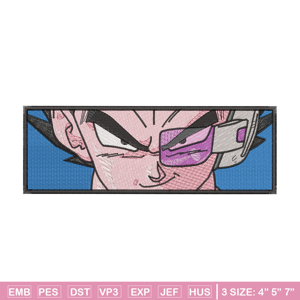 Vegeta sensor embroidery design, Dragonball embroidery, Anime design, Embroidery shirt, Embroidery file,Digital download.jpg