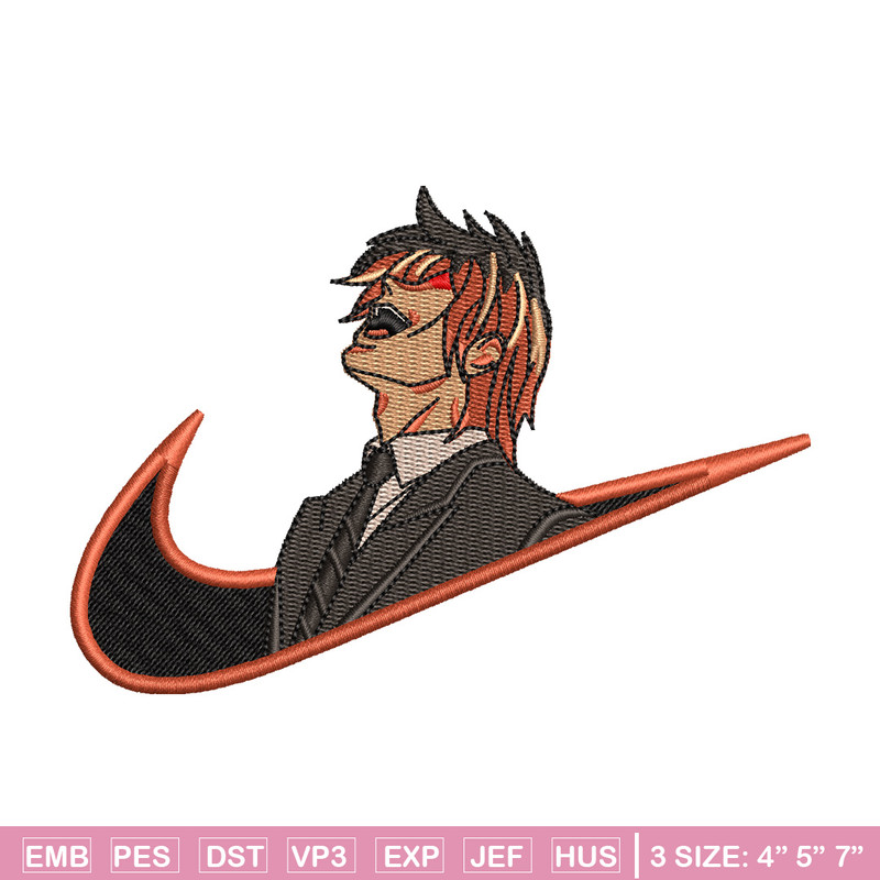 Yagami nike embroidery design, Death note embroidery, Nike design, Embroidery shirt, Embroidery file, Digital download.jpg