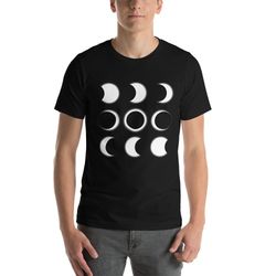 phases of the moon, lunar space gift, moon phase shirt, celestial sun moon astology, moon cycle, astronomy gift, path of