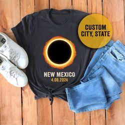 total solar eclipse shirt, america totality, custom state, american eclipse, solar eclipse 2024, april 8, eclipse souven