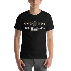 total solar eclipse shirt, solar eclipse phases, path of totality, usa solar eclipse 2024, eclipse watch shirt, april 8