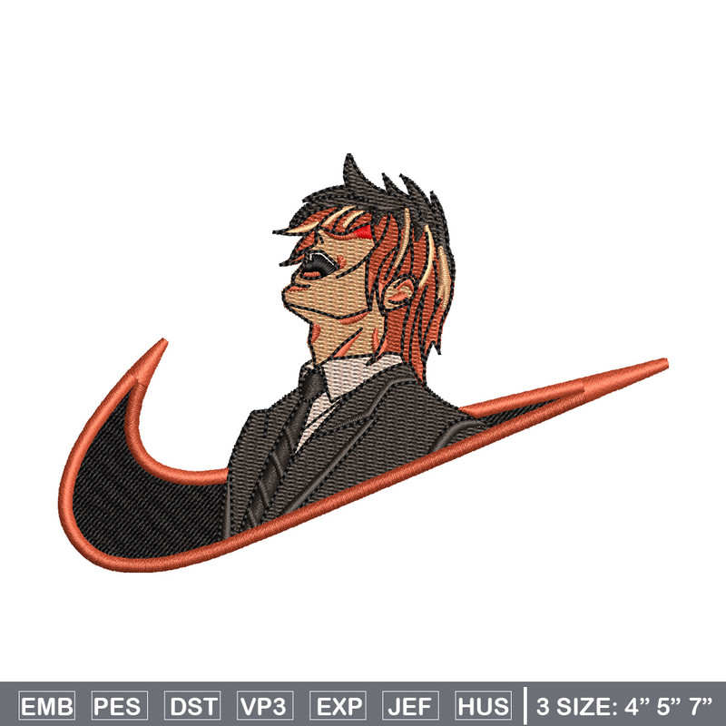 Yagami nike embroidery design, Death note embroidery, Nike design, Embroidery shirt, Embroidery file, Digital download.jpg