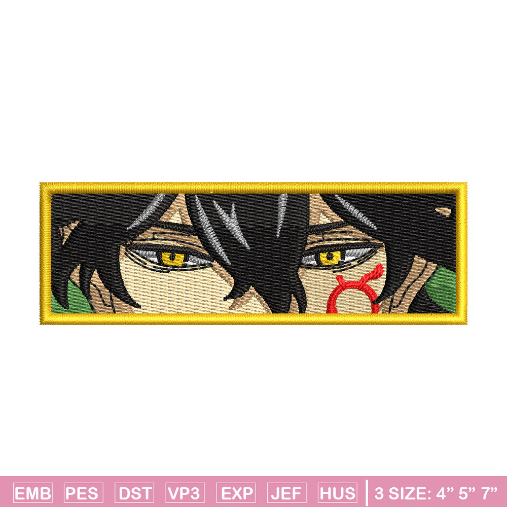 Yuno eyes embroidery design, Black clover embroidery, Anime design, Embroidery shirt, Embroidery file, Digital download.jpg