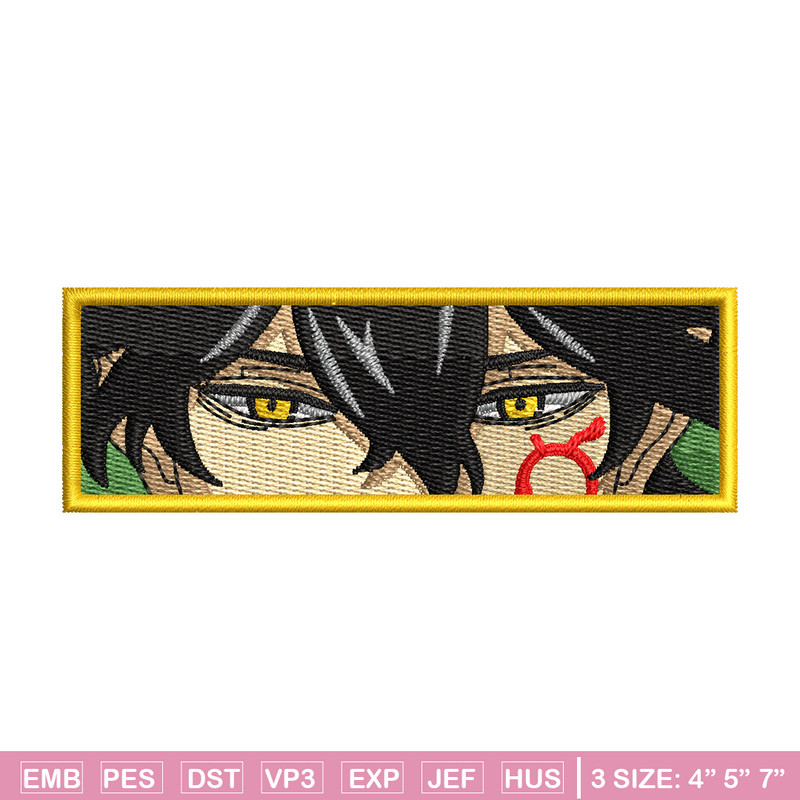 Yuno eyes embroidery design, Black clover embroidery, Anime design, Embroidery shirt, Embroidery file, Digital download.jpg