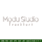 Modu Studio logo embroidery design, Modu Studio embroidery, logo design, logo shirt, Embroidery file, Instant download..jpg