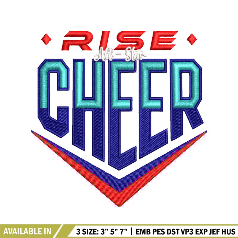 Cheer rise Logo embroidery design, Cheer rise Logo embroidery, embroidery file, logo design, Digital download..jpg