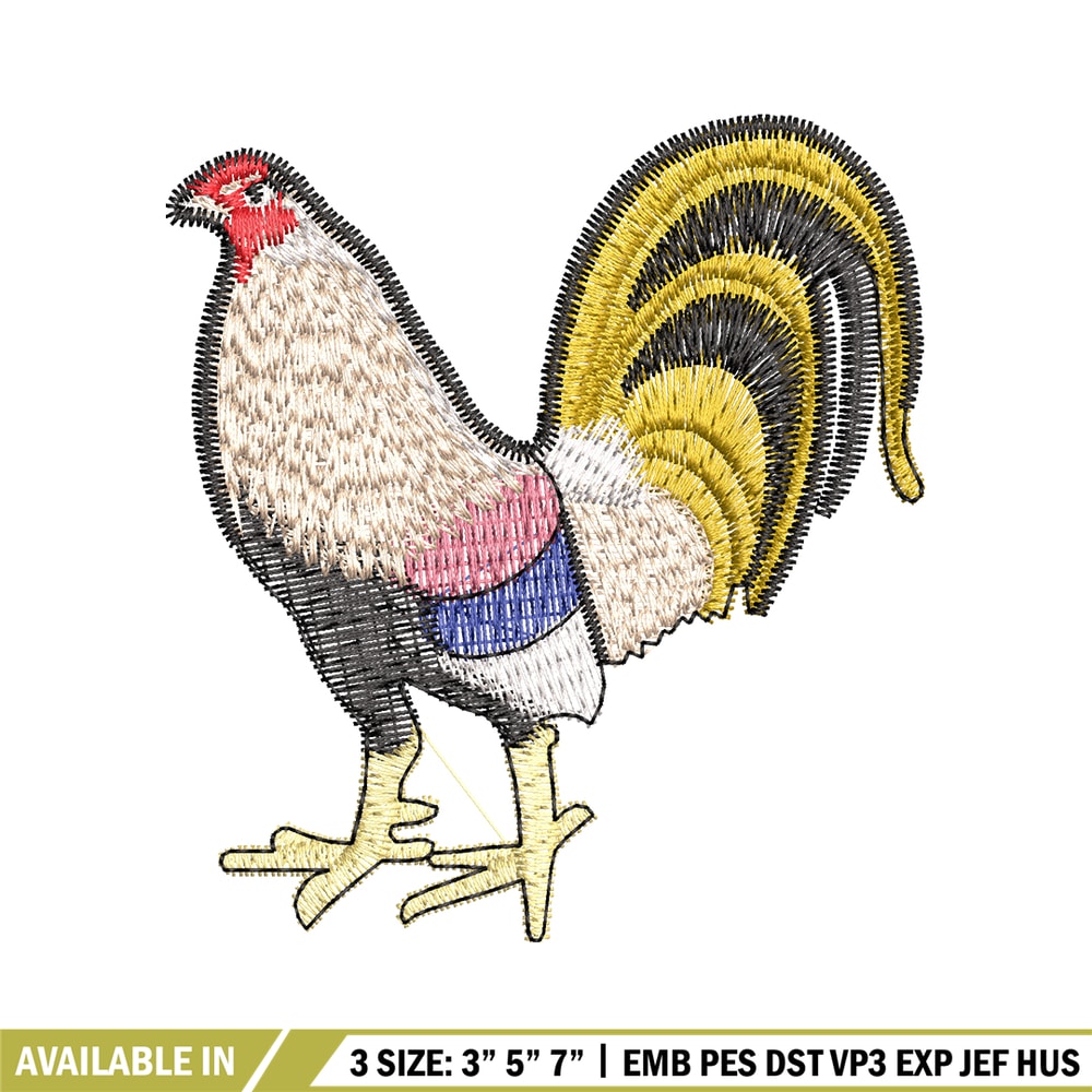 Chicken embroidery design, Chicken embroidery, chicken design, Embroidery file, logo shirt, Digital download..jpg