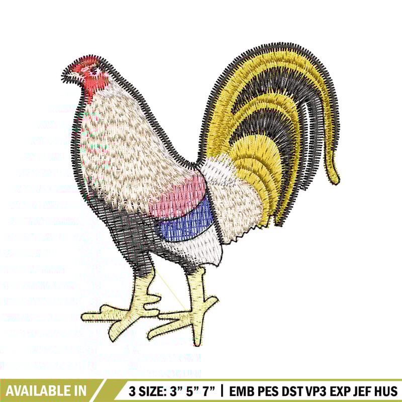 Chicken embroidery design, Chicken embroidery, chicken design, Embroidery file, logo shirt, Digital download..jpg